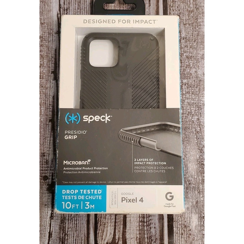 Speck - Presidio GRIP Case for Google Pixel 4 - Black